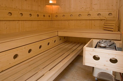 Sauna im Hauptgebäude