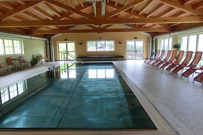 Indoor pool in the main building